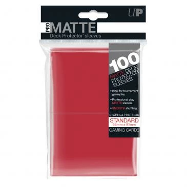Other Ultra Pro Standard Card Game Sleeves 100ct Pro-Matte Red (84516)