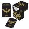 Other Supplies Ultra Pro Full-View Deck Box The Legend Of Zelda Black & Gold Hyrule Crest (85206)