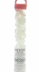 Other Supplies Chessex White Catseye Glass Stones In Tube (01162)