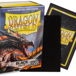Other Dragon Shield Matte Non-Glare Standard Sleeves 100ct Black (11802) Supplies