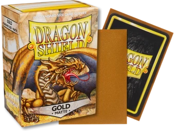 Other Supplies Dragon Shield Matte Standard Sleeves 100ct Gold (11006)