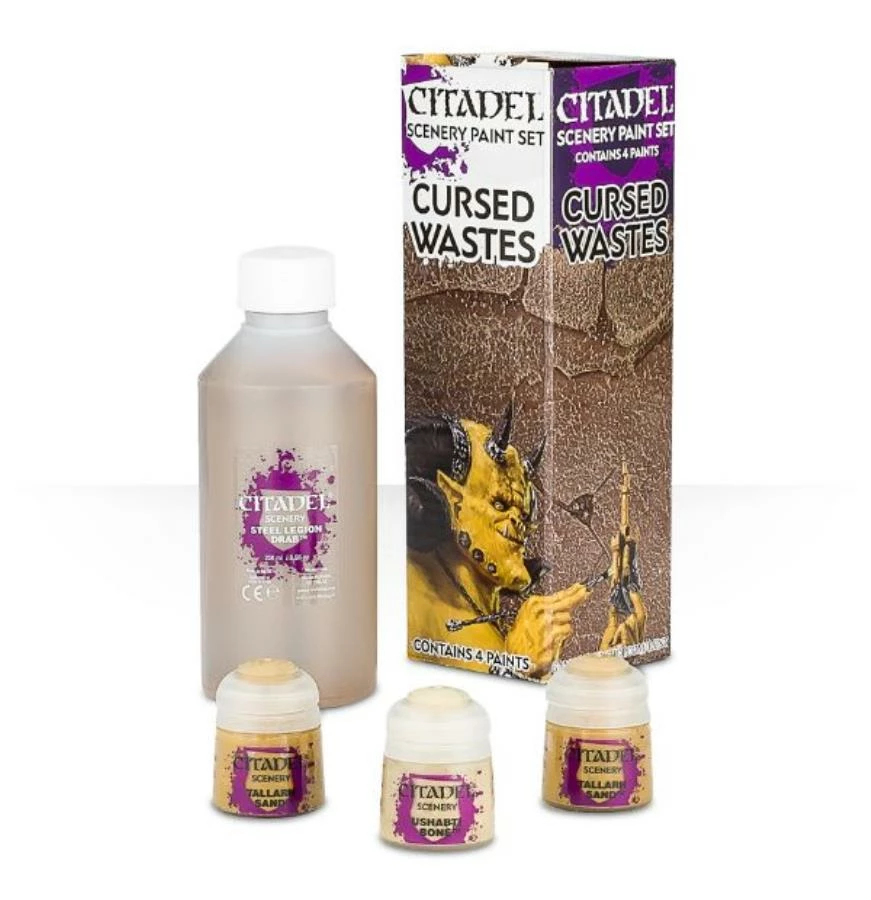 Other Games Workshop Paints & Supplies Citadel Scenery Paint Set: Cursed Wastes
