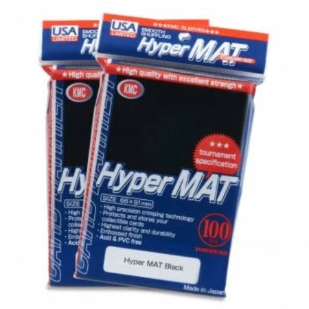 Other Supplies KMC Standard Card Sleeves 100ct USA Hyper Matte Black