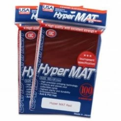 Other Supplies KMC Standard Card Sleeves 100ct USA Hyper Matte Red