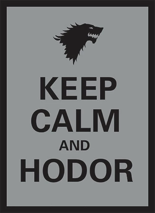 Other Supplies Legion Standard Card Game Sleeves 50ct Matte Keep Calm & Hodor