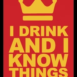 Other Legion Standard Card Game Sleeves 50ct Matte I Drink And I Know Things Supplies