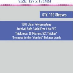 Other Sleeve Kings Board Game Sleeves 110ct Middara Compatible 6XL 127x153mm Supplies
