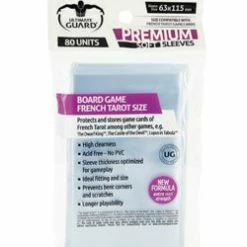 Other Ultimate Guard Premium French Tarot 63x115mm Board Game Sleeves 80ct (10285) Supplies