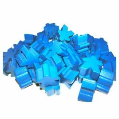 Other Wooden Meeples 50ct Bag - Blue Supplies