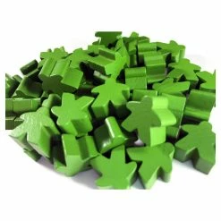 Other Wooden Meeples 50ct Bag - Green Supplies