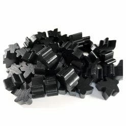 Other Wooden Meeples 50ct Bag - Black Supplies