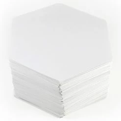 Other Supplies Blank Playing Cards Hexagonal Aqueous 3.25"x3.75" (120ct)