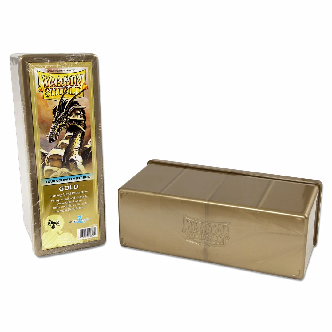 Other Dragon Shield Four Compartment Card Storage Box Gold (20306)