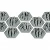 Other Broken Token 3D Space Colony City Hex Tiles 10ct