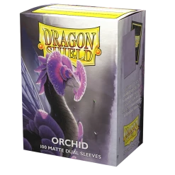 Common Ground Games Supplies Dragon Shield 100ct Standard Size Dual Matte Card Sleeves Orchid (15041)