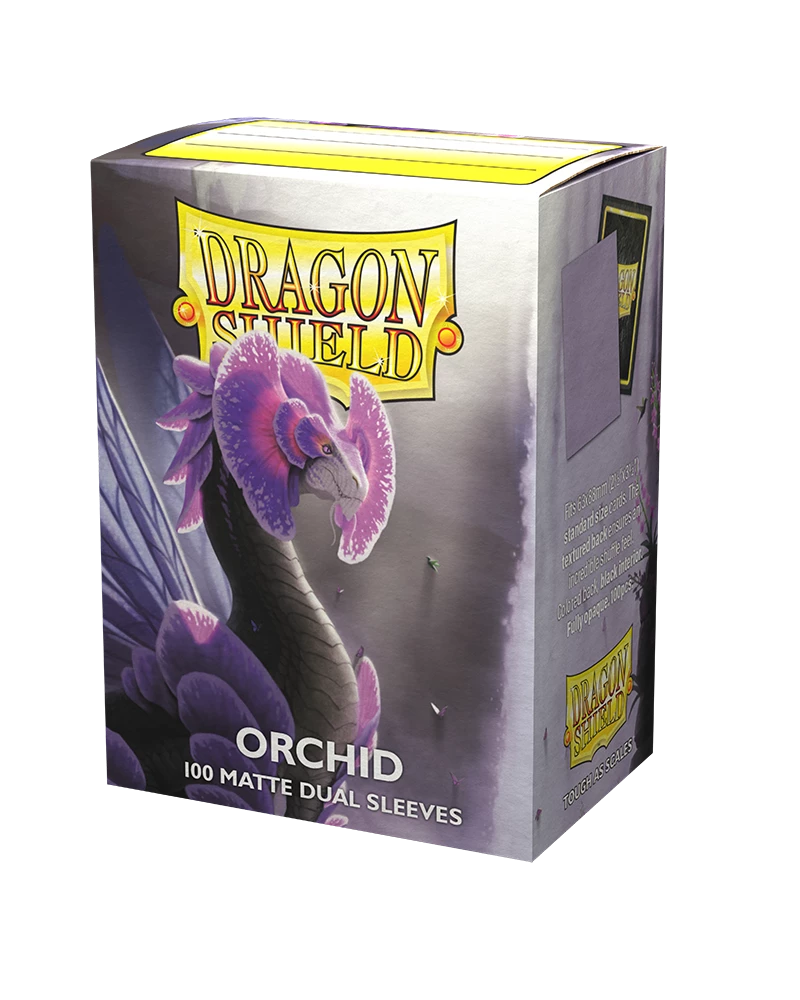 Common Ground Games Supplies Dragon Shield 100ct Standard Size Dual Matte Card Sleeves Orchid (15041)